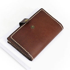 Leather Mens Small Card Wallets Front Pocket Wallet Cool Change Wallet for Men