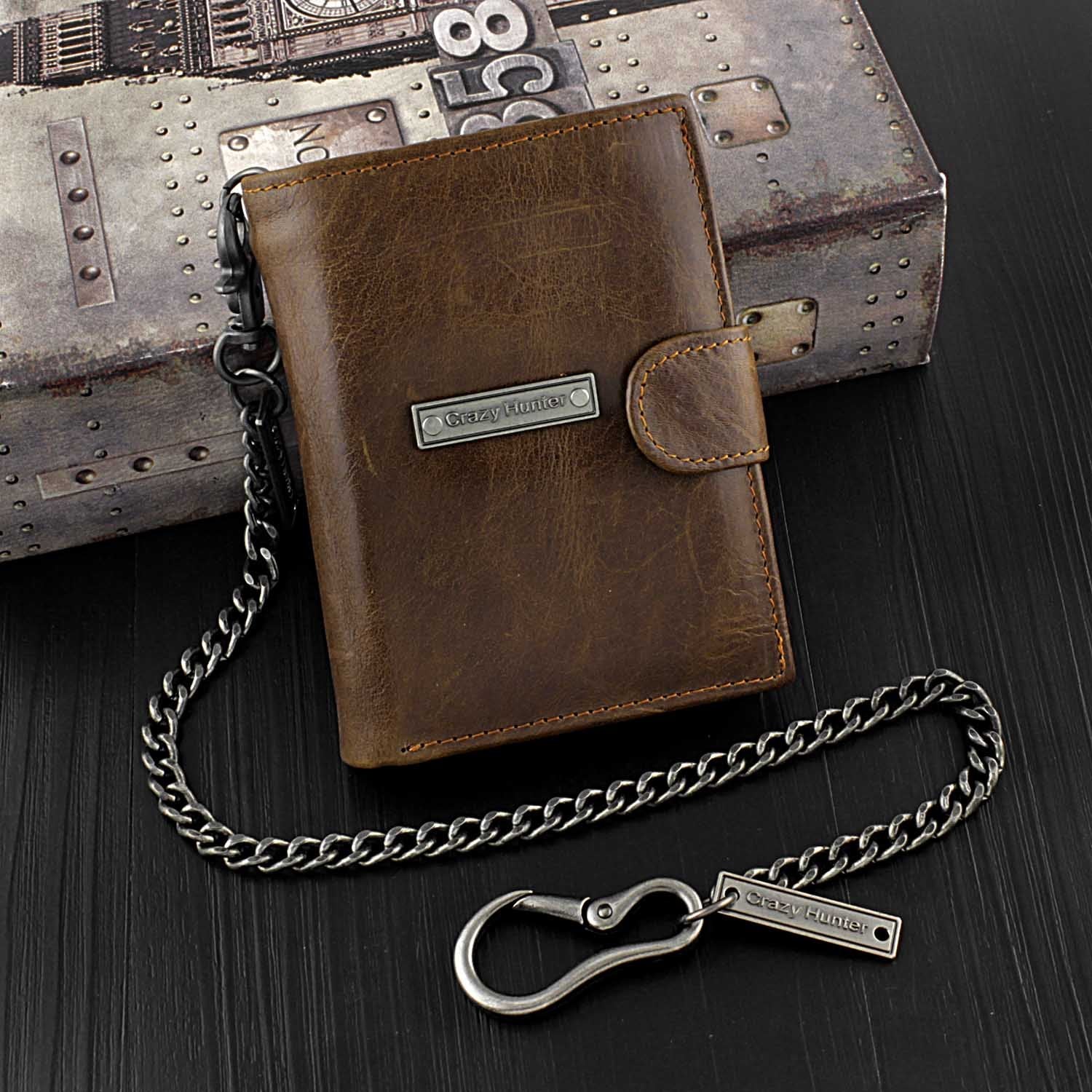 Mini Long Leather Chain Wallet