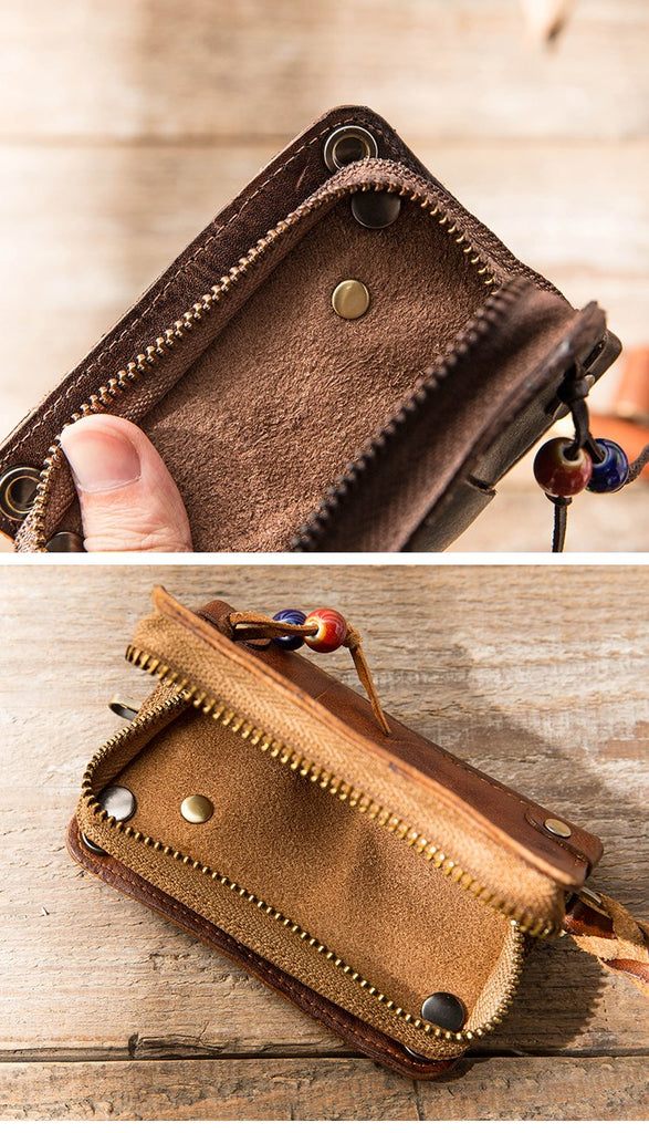 Finelaer leather Coin Pouch Purse For Men Size 4.9 x India | Ubuy