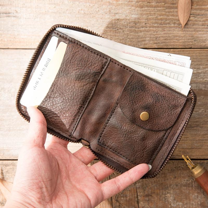 Men's Zipper Wallet with Snap Closing Change Pouch - Executive Gift Shoppe