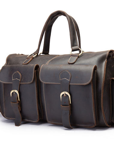 Leather Mens Weekender Bag Large Travel Bag Duffle Bag Vintage Overnight Bag Bag