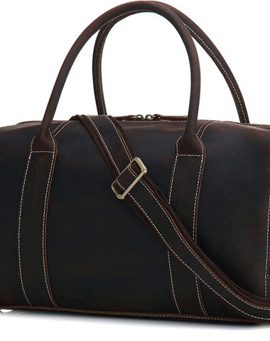 Leather Mens Weekender Bag Duffle Bag Overnight Bag Travel Bag