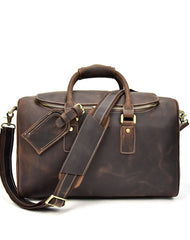 Leather Mens Weekender Bag Vintage Travel Bag Duffle Bag Bag