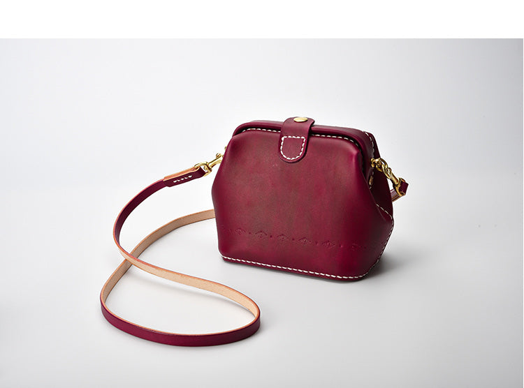 Vera Pelle Small Brown Leather Tan Handbag Italy Crossbody Purse Bag EUC  ADJUST | eBay