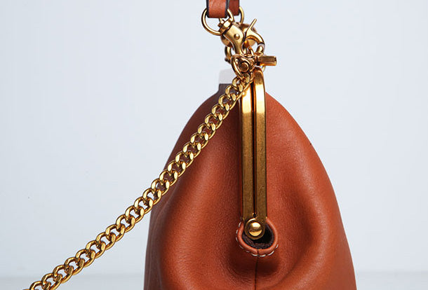  ZiMing Patent Leather Handbags for Women Kiss Lock