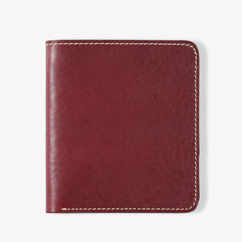 Handmade Mens Cool Billfold Leather Wallet Men Small Wallets Bifold for Men