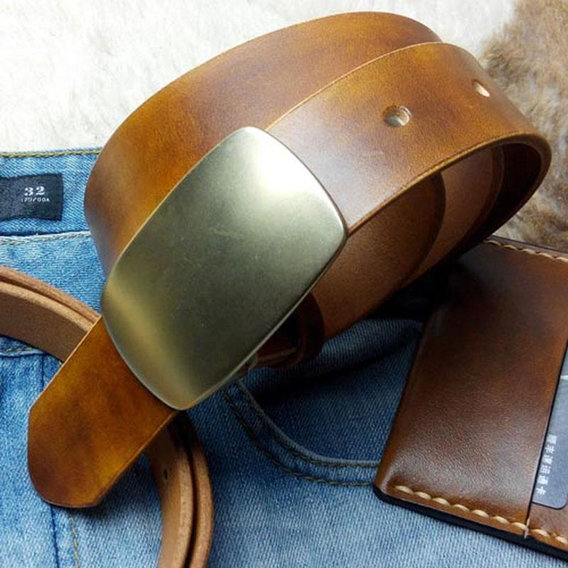 Handmade Leather Belt, Brown Leather Belt