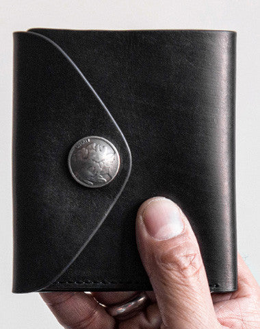 Genuine leather billfold wallet leather men billfold vintage wallet for men - EverHandmade