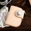 Handmade Leather Small Biker Chain Wallet Mens Cool billfold Chain Wallet