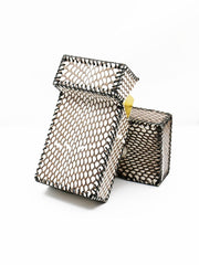 Cool Leather Cigarette Holder Mens Snake Skin Handmade Cigarette Holder Case for Men