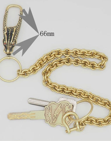 Cool Brass Dragon Punk 19'' Wallet Chain Pants Chain Trucker jeans chain jean chain for Men