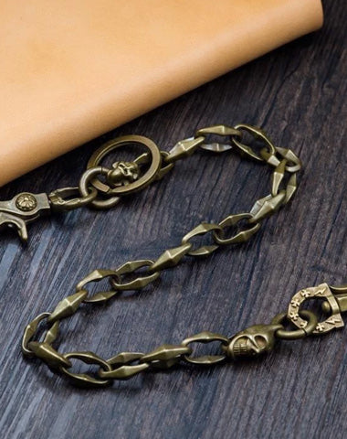 Solid Men's Handmade Horseshoe Buckle Key Chain Pants Chains Biker Wallet Chain For Men