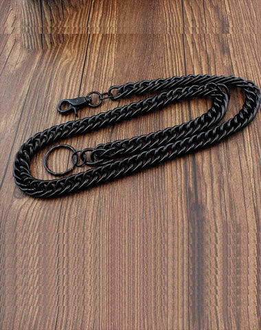 Classic Braided Leather Rope Pants Chain Jeans Chain Wallet Chain Punk Rock  Locomotive Waist Chain for