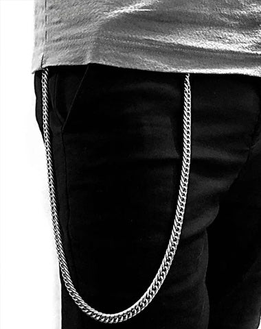 SOLID STAINLESS STEEL Mens BIKER WALLET CHAIN LONG PANTS CHAIN jeans chain jean chain FOR Women MEN