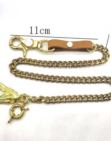 Cool Brass 19'' Mens Key Chain Pants Chain Rock Biker Wallet Chain jeans chain jean chains for Men