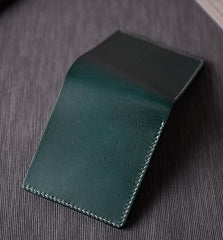 Cool Leather Mens Slim Small Wallet billfold Wallets Bifold for Men