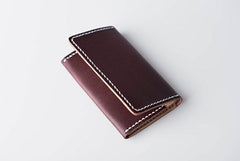 Handmade Leather Mens Cool billfold Wallet Card Holder Small Card Slim Wallets for Men