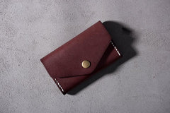 Cool Leather Mens billfold Wallet Card Holder Small Card Slim Wallet for Men