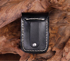 Cool Leather Mens Engraved Tiger Cigarette Holder Cases lighter Holder for Men