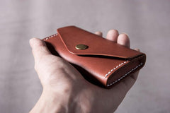 Cool Leather Mens billfold Wallet Card Holder Small Card Slim Wallet for Men