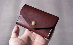 Cool Leather Mens billfold Wallet Card Holder Small Card Slim Wallet for Men