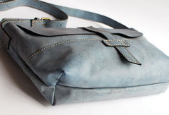 Handmade vintage rustic retro leather crossbody messenger Shoulder Bag for women - EverHandmade