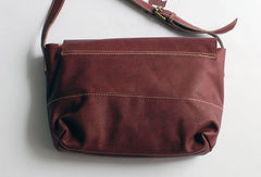 Handmade vintage rustic retro leather crossbody messenger Shoulder Bag for women - EverHandmade