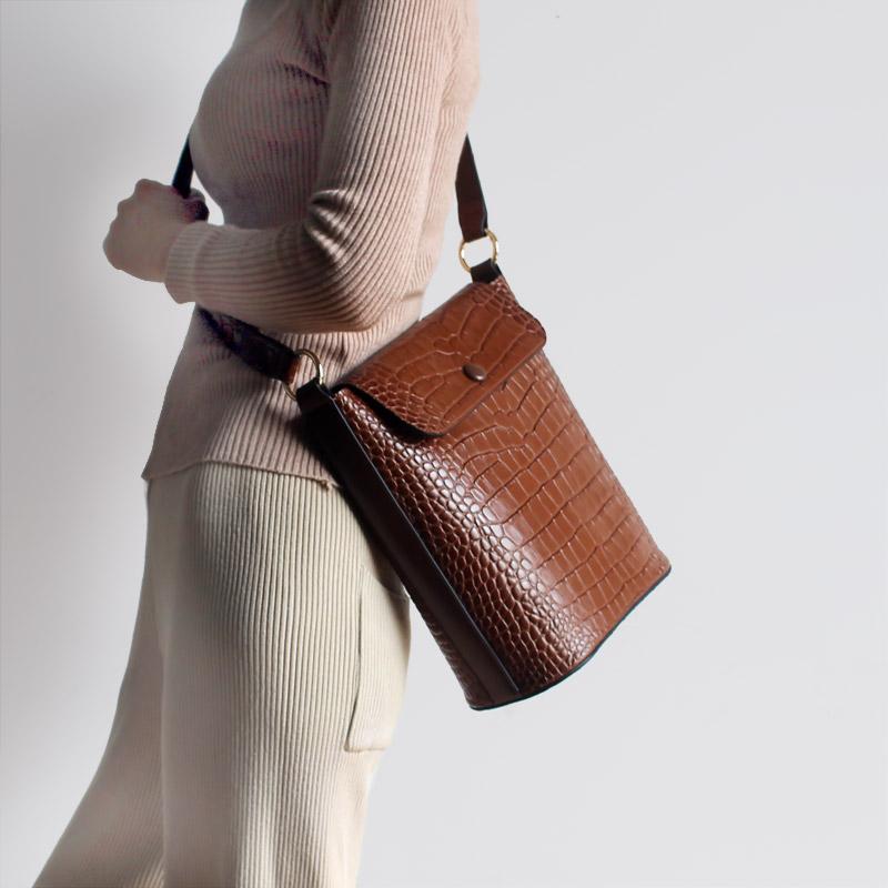 Brown Printed Ladies Fashion Bags
