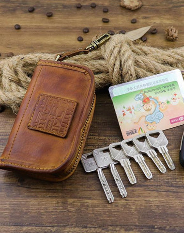 Large leather key holder 